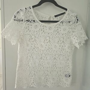 Ark & Co White Lace Blouse